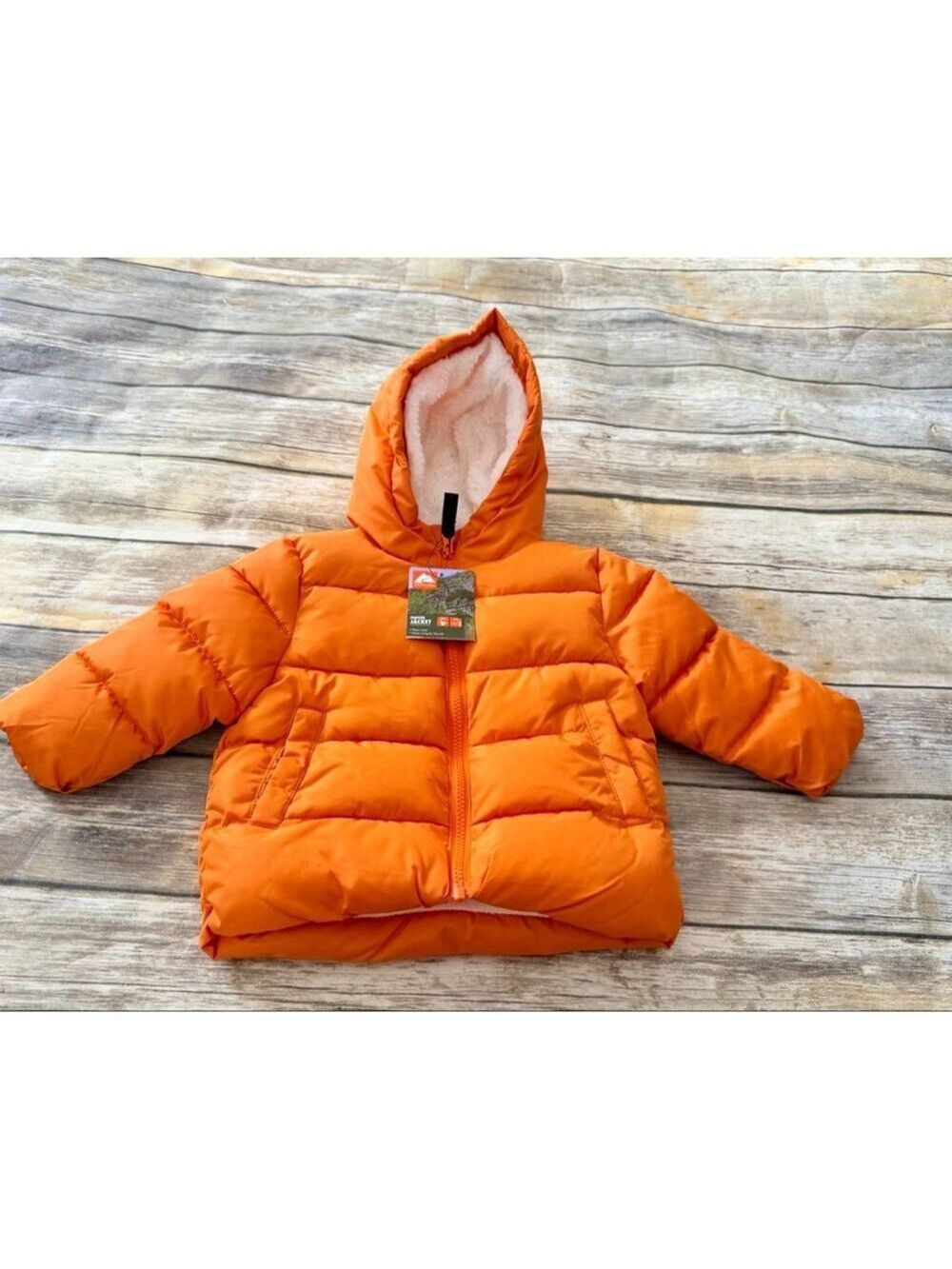 NWT Orange Puffer Jacket